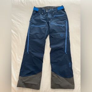 Norrona Lofoten Gore-Tex Insulated Pants - Navy + Gray (Men’s Size: L)